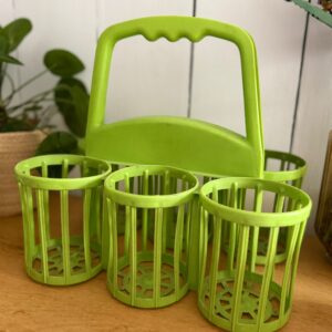 porte bouteilles vintage vert années 70