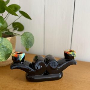 porte bouteilles vintage vert années 70