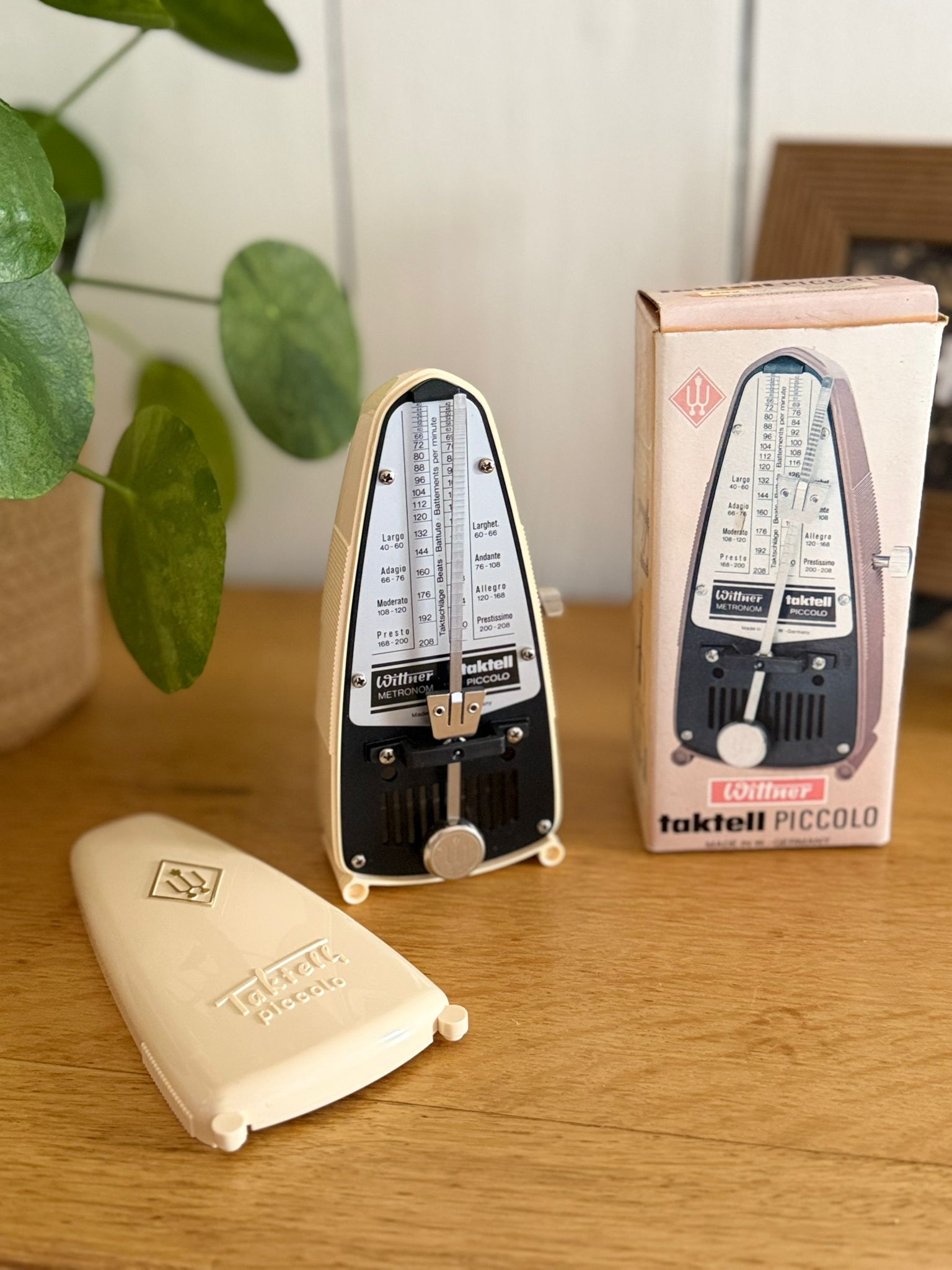 métronome wittner taktell piccolo vintage avec boîte d'origine – made in germany métronome wittner taktell piccolo vintage avec boîte d'origine – made in germany
