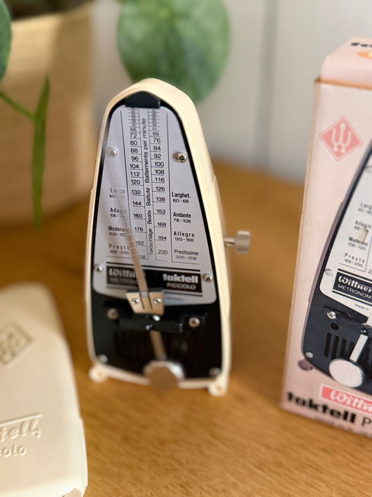 métronome wittner taktell piccolo vintage avec boîte d'origine – made in germany métronome wittner taktell piccolo vintage avec boîte d'origine – made in germany
