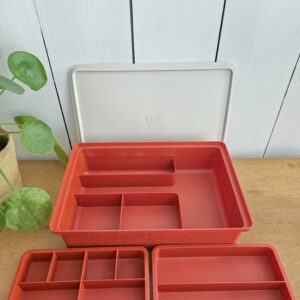 lot de 2 petits bols digoin vintage bleus mouchetés en grès