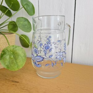 lot de 2 petits bols digoin vintage bleus mouchetés en grès