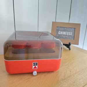 saladier vintage arcoroc en verre ambré – années 70