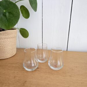 lot de 3 verres de dégustation glenfiddich avec logo cerf