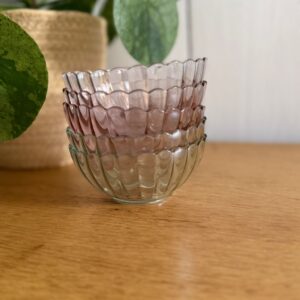 bol en grès digoin beige moucheté vintage – fabrication française