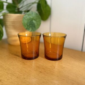 lot de 5 bols duralex vintage en verre fumé – années 70
