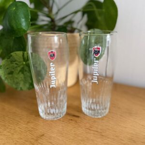paire de verres jupiler 25 cl – verrerie de brasserie belge