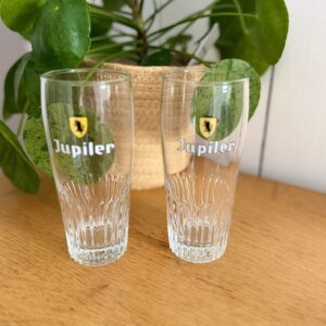 paire de verres jupiler 25 cl – verrerie de brasserie belge
