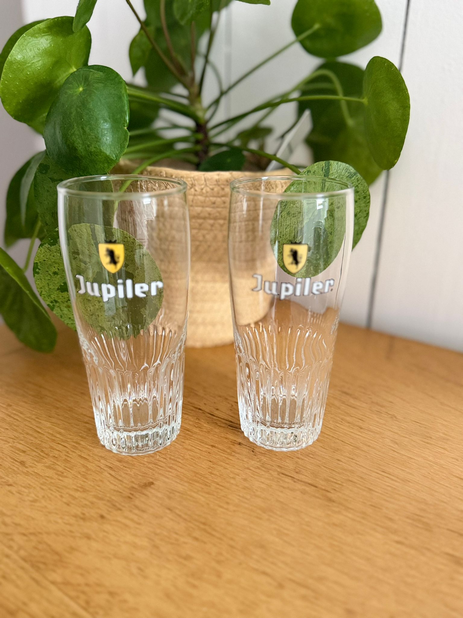 paire de verres jupiler 25 cl – verrerie de brasserie belge paire de verres jupiler 25 cl – verrerie de brasserie belge
