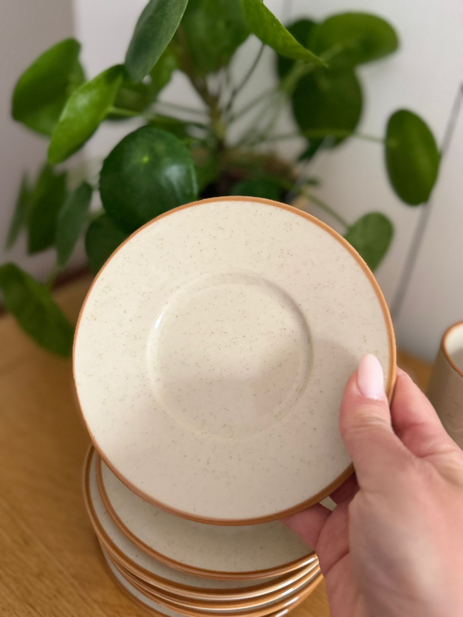 service à café vintage en grès naturel – 6 tasses et 6 sous tasses service à café vintage en grès naturel – 6 tasses et 6 sous tasses