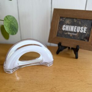 porte serviettes guzzini – design italien – blanc et transparent