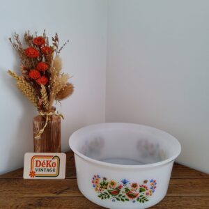 lot de 2 petits bols digoin vintage bleus mouchetés en grès