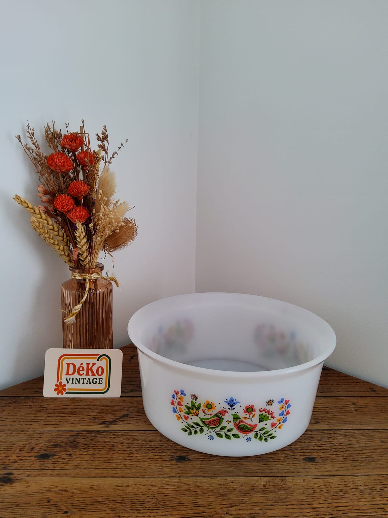 lot de 2 petits bols digoin vintage bleus mouchetés en grès