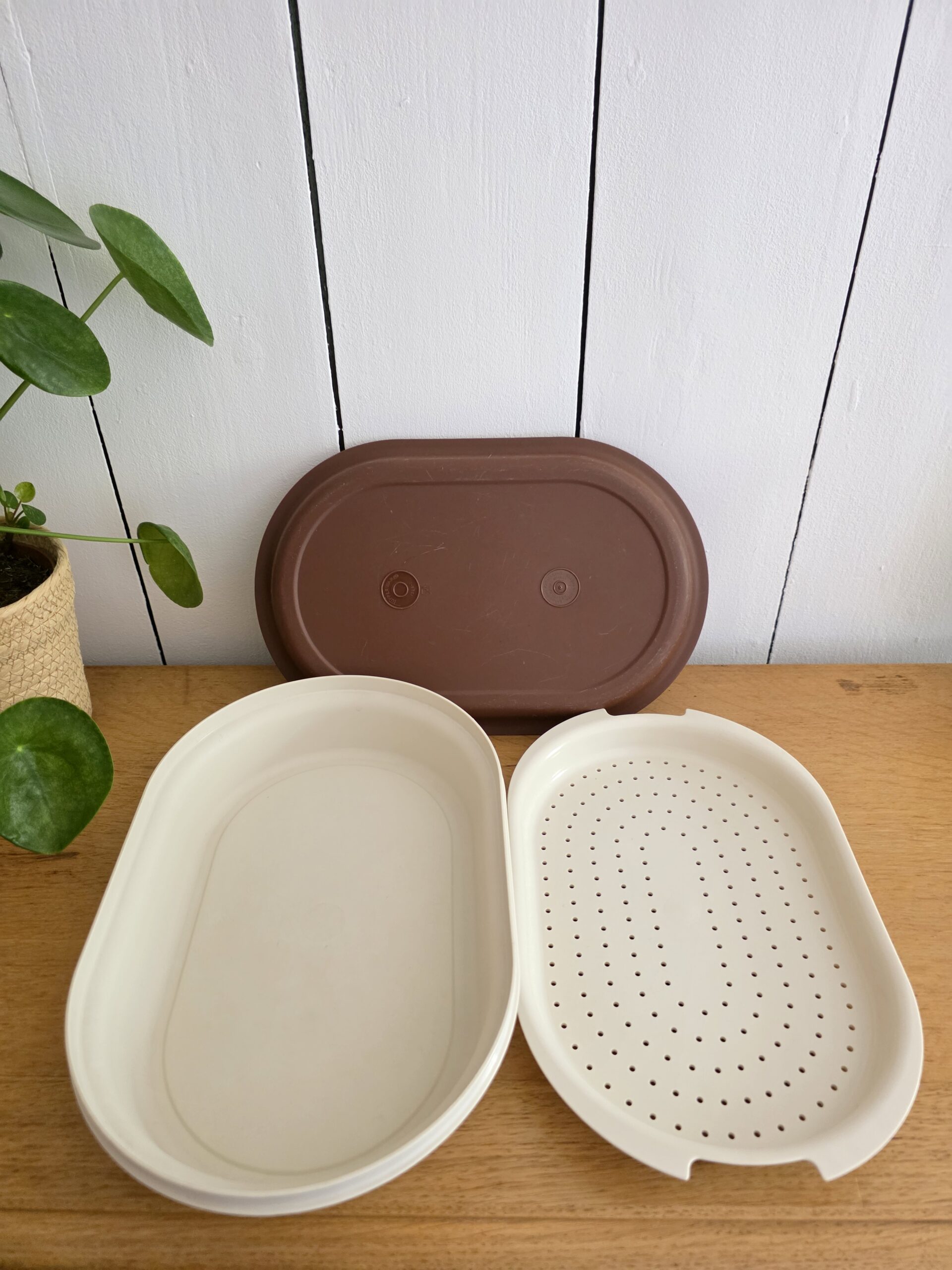 panier vintage en rotin tressé – corbeille à fruits bohème