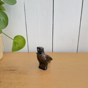 Bouteille Avon aigle en verre brun
