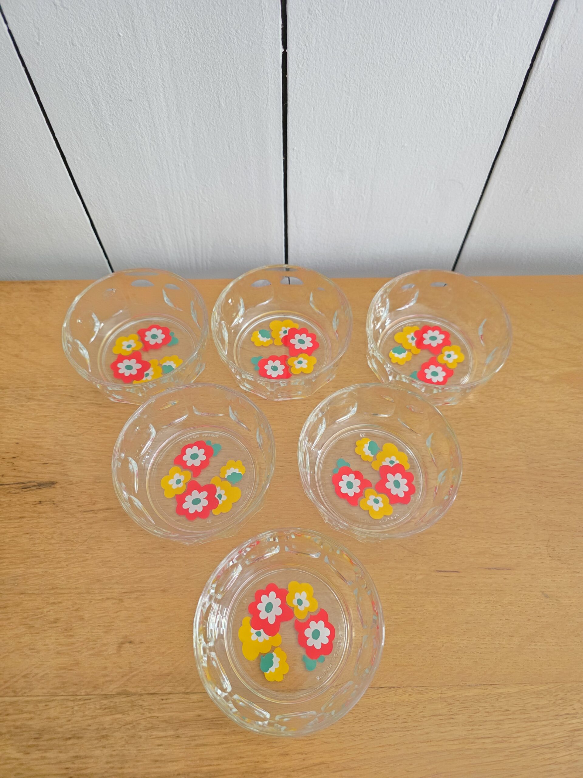 Lot de 6 ramequins Arcoroc vintage