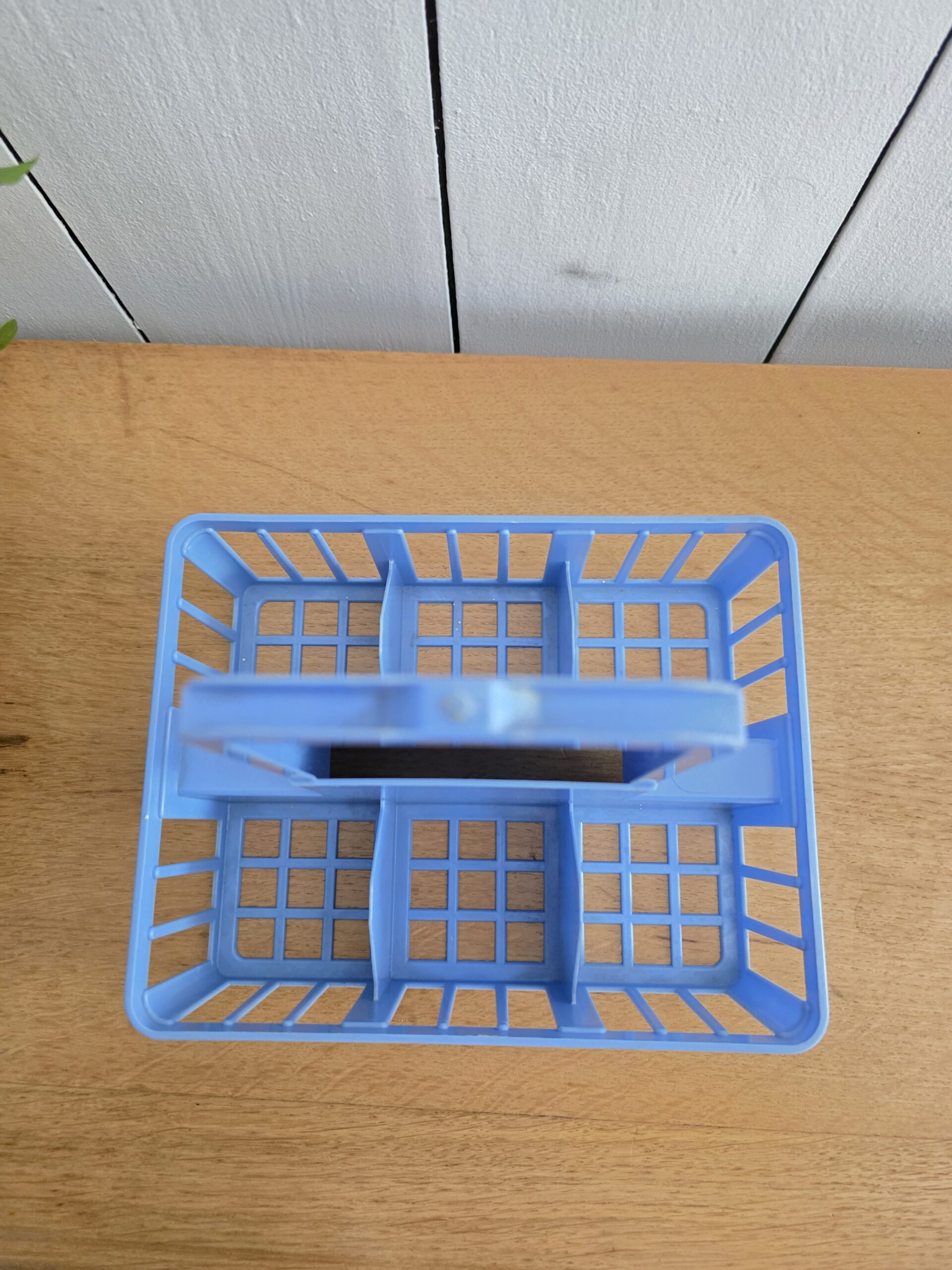 Porte-bouteilles DBP Plastics Antwerp vintage bleu – années 70 – Image 4