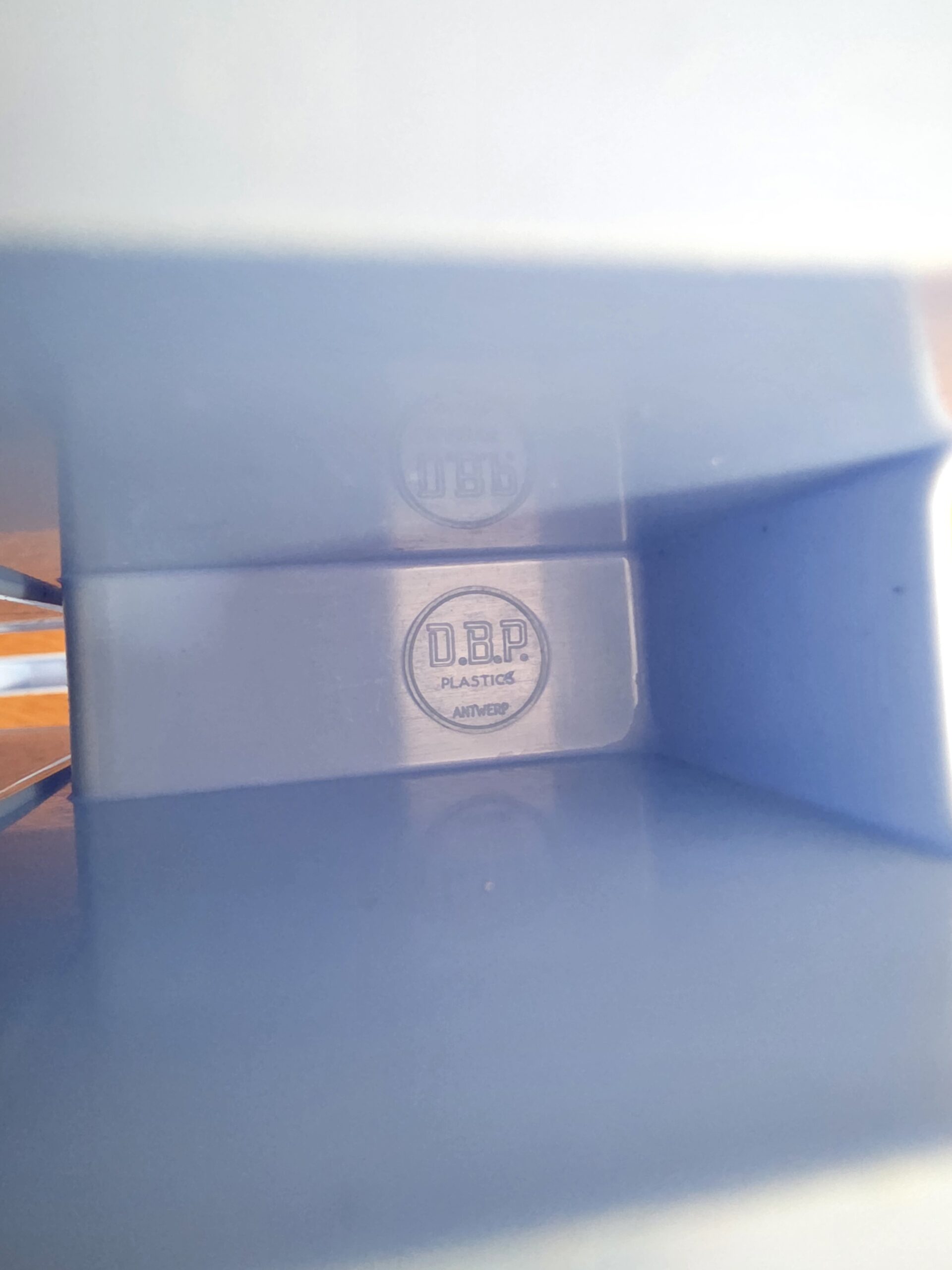 Porte-bouteilles DBP Plastics Antwerp vintage bleu – années 70 – Image 6
