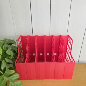 Lot de 6 porte-revues Esselte BOXER vintage rouge – Made in Holland