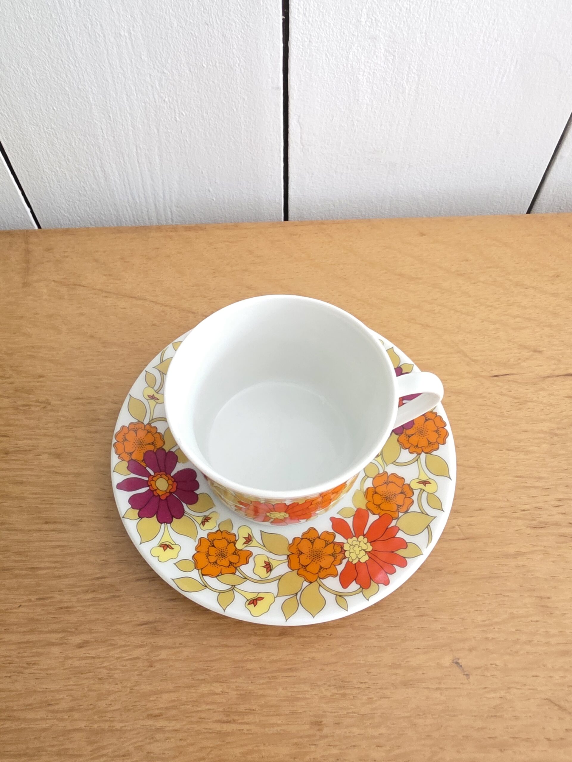 Tasse et Soucoupe Scherzer Bavaria Vintage – Décor Floral – Image 4