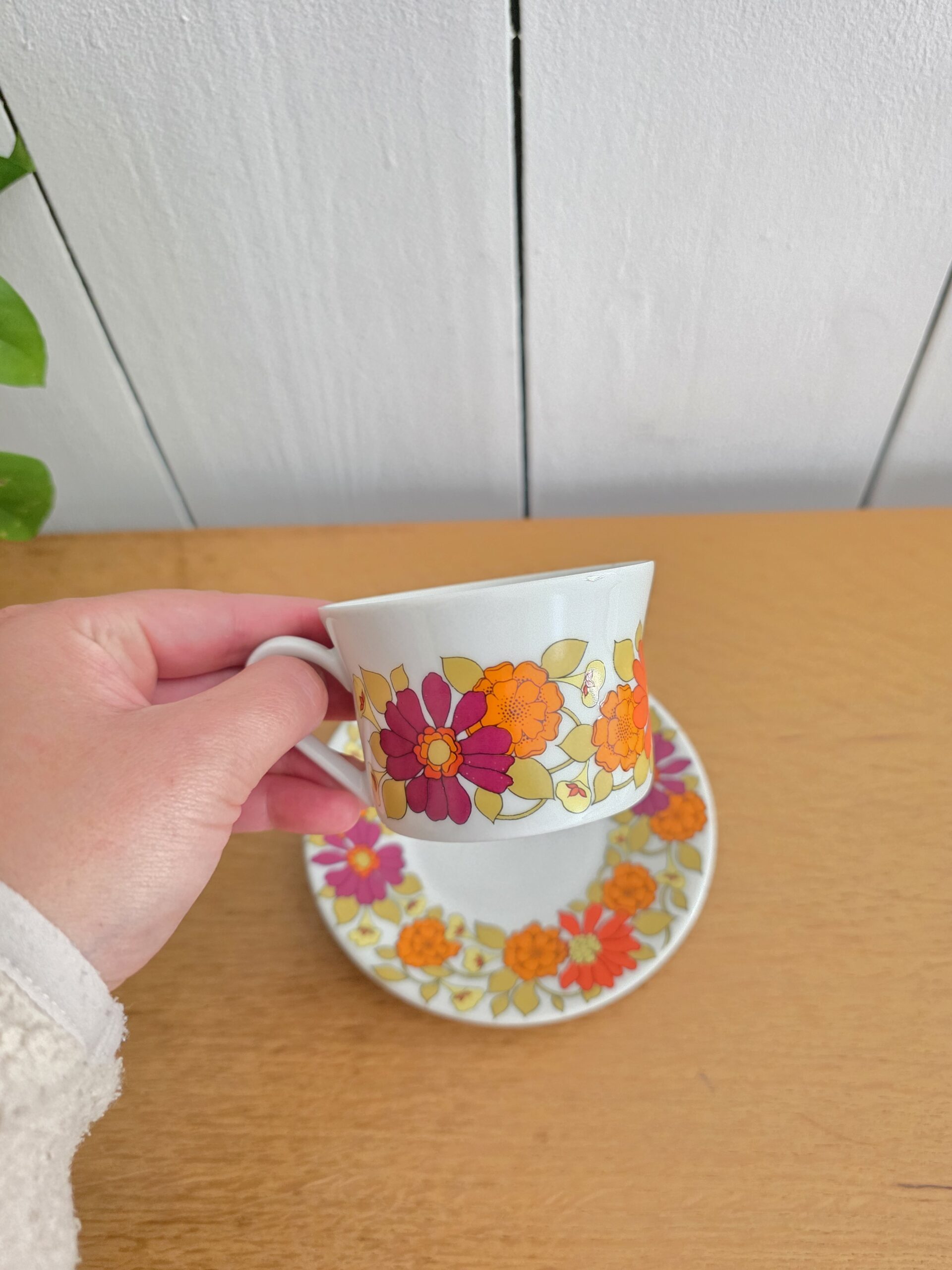 Tasse et Soucoupe Scherzer Bavaria Vintage – Décor Floral – Image 5