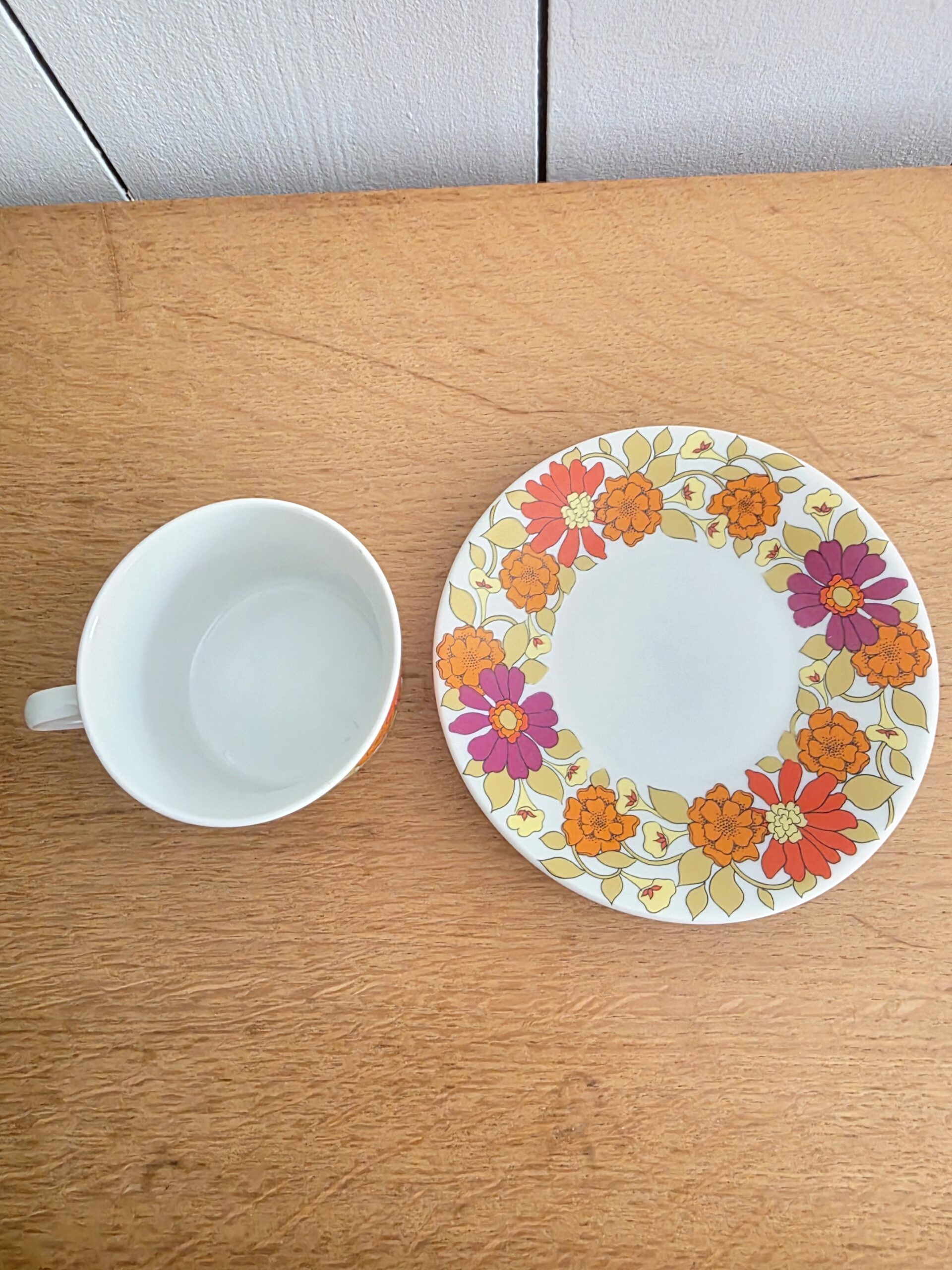 Tasse et Soucoupe Scherzer Bavaria Vintage – Décor Floral – Image 6