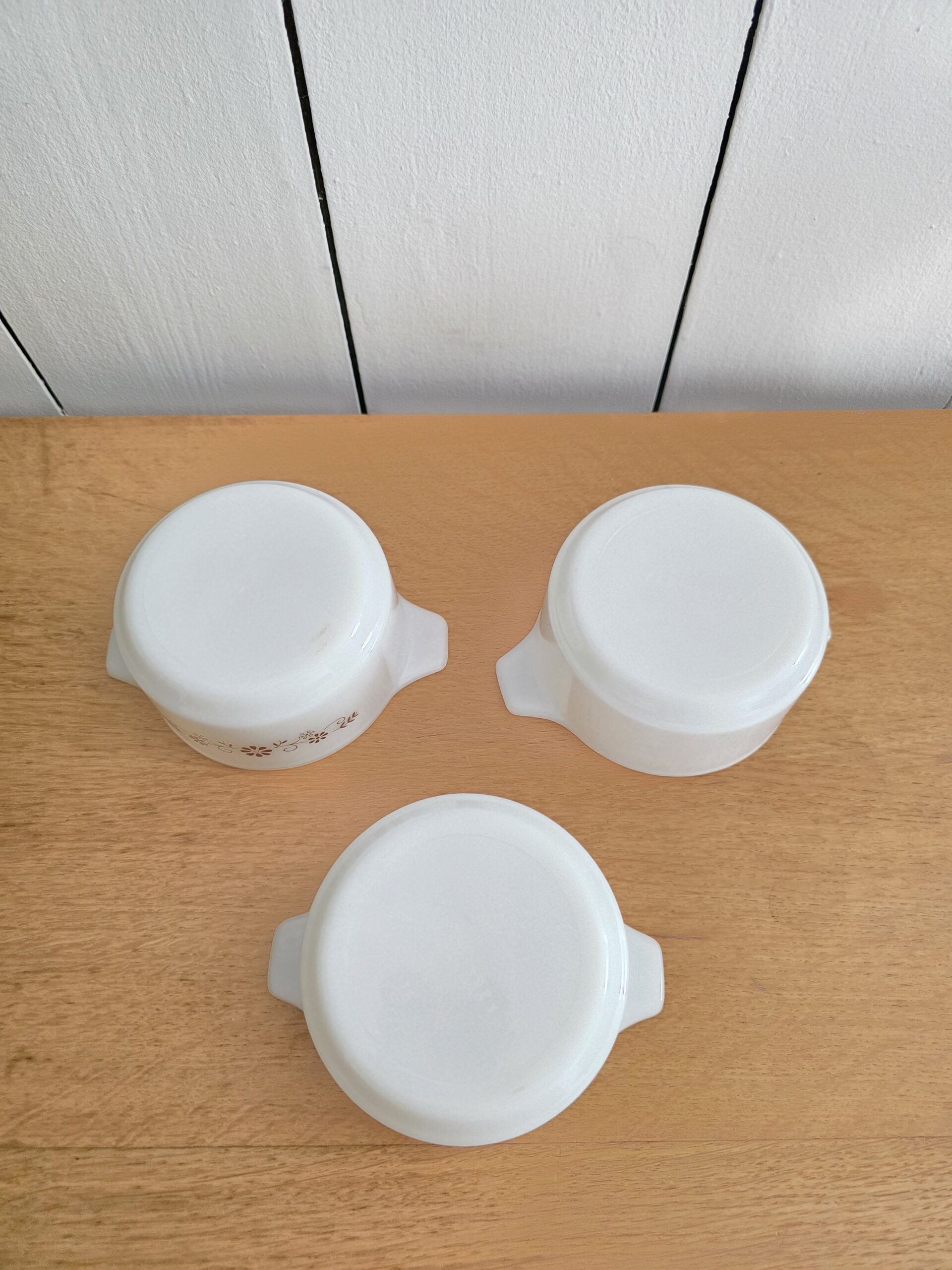 3 Plats individuels Dynaware Pyr-O-Rey Vintage – Floral Brun – Image 4