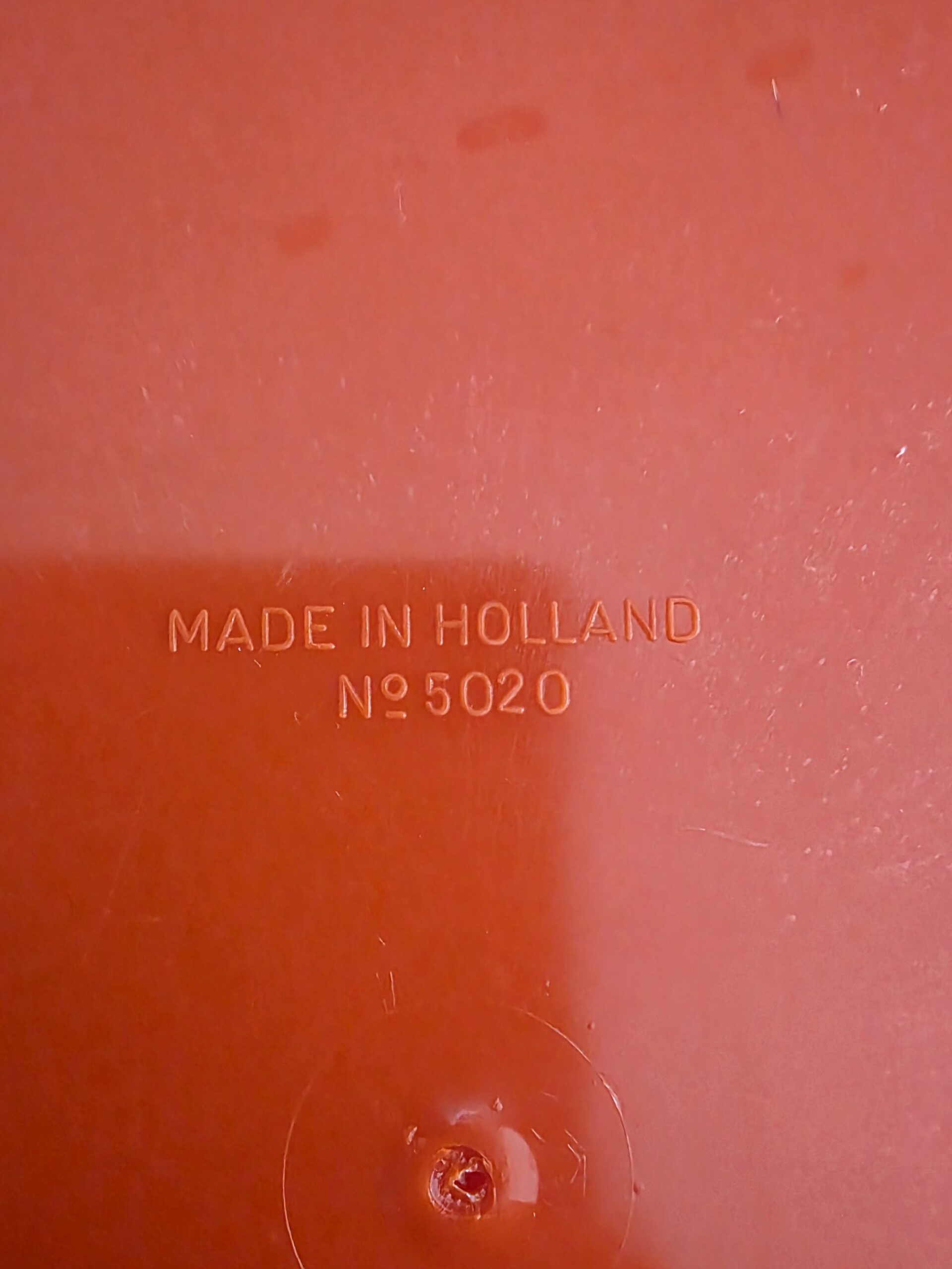 Cache-Pot Orange Vintage Made in Holland N°5020 – Image 4