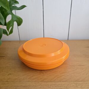 Tupperware 1337-20 Seal-N-Serve vintage orange années 70