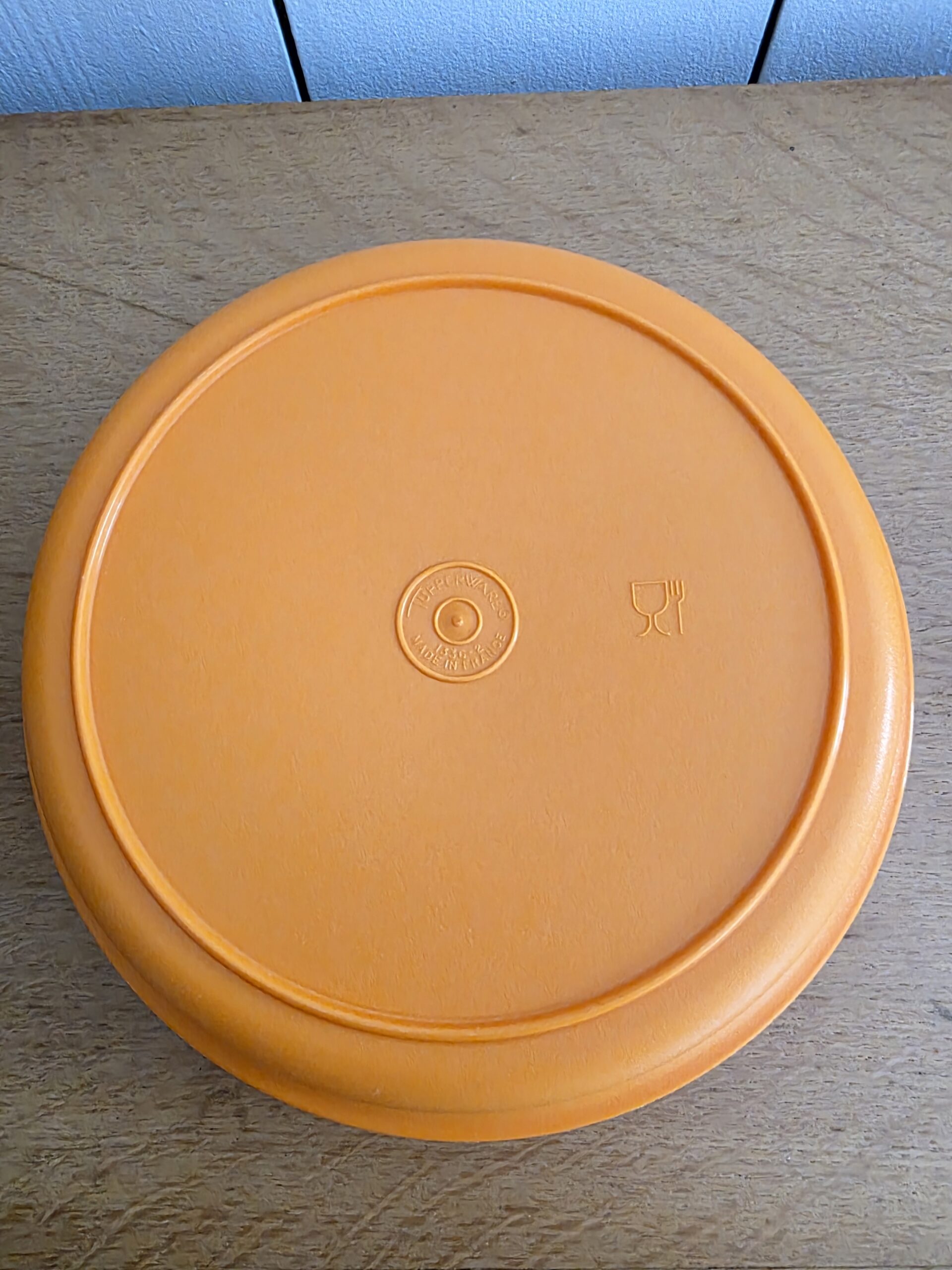 Tupperware 1337-20 Seal-N-Serve vintage orange années 70 – Image 3