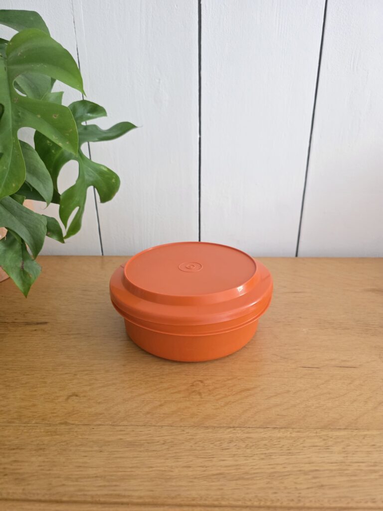 Tupperware Seal-N-Serve vintage orange