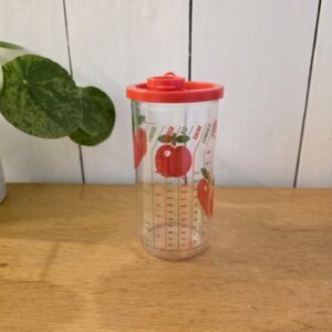Verre doseur Henkel vintage Super Croix – pommes rouges